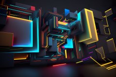 abstact-block-and-tube