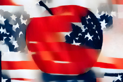 abstract-apple-and-flag