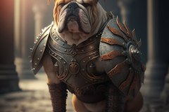 dog-bulldog-with-armor-looking-forward